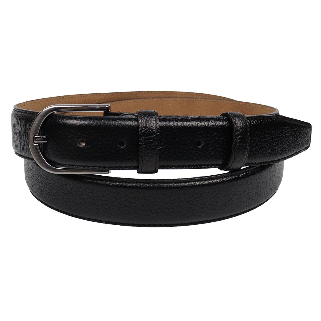 Турецький ремінь шкіряний Bond 17000 B classic black, фото 1