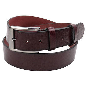 Джинсовий чоловічий ремінь Bond 41900 jeans bordo