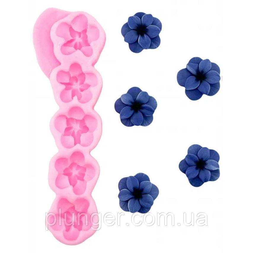 Молд кондитерський силіконовий Квіточки 2, фото 1