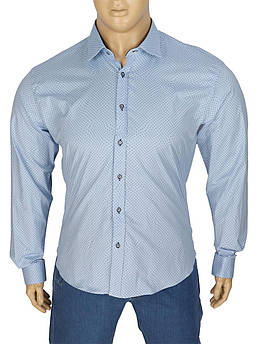 Блакитна чоловіча сорочка Negredo 9060-B C:665