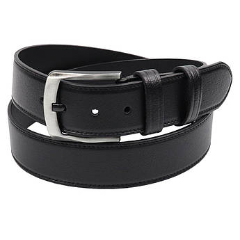 Чорний чоловічий шкіряний ремінь Bond BB 617-701 black