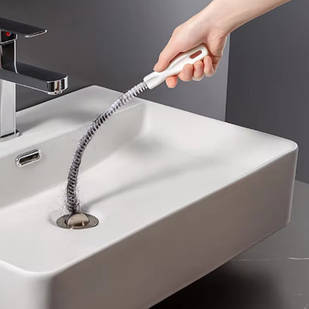 Щітка гнучка для чистки труб Toilet clog strip AND LY-626 Біла