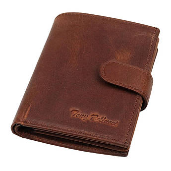 Шкіряний стильний чоловічий гаманець Tony Bellucci T-102 C07 Taba