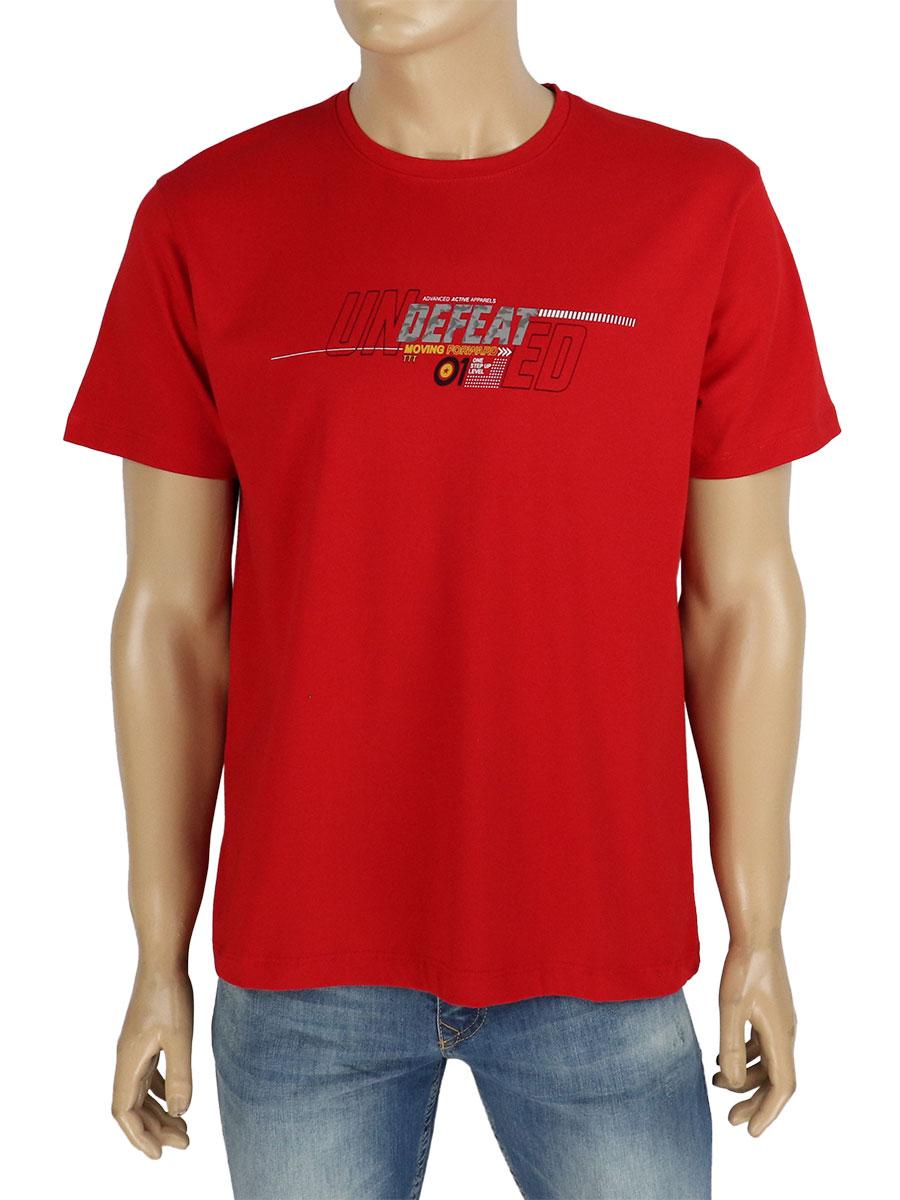 Чоловіча червона футболка Turhan 403 Kirmizi, фото 1