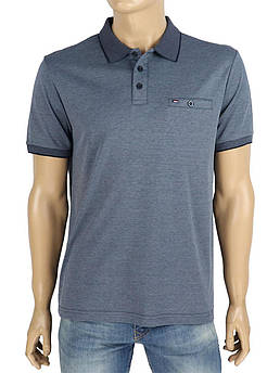 Сіра турецька чоловіча теніска Zinzolin Z-4223 Navy Melanj