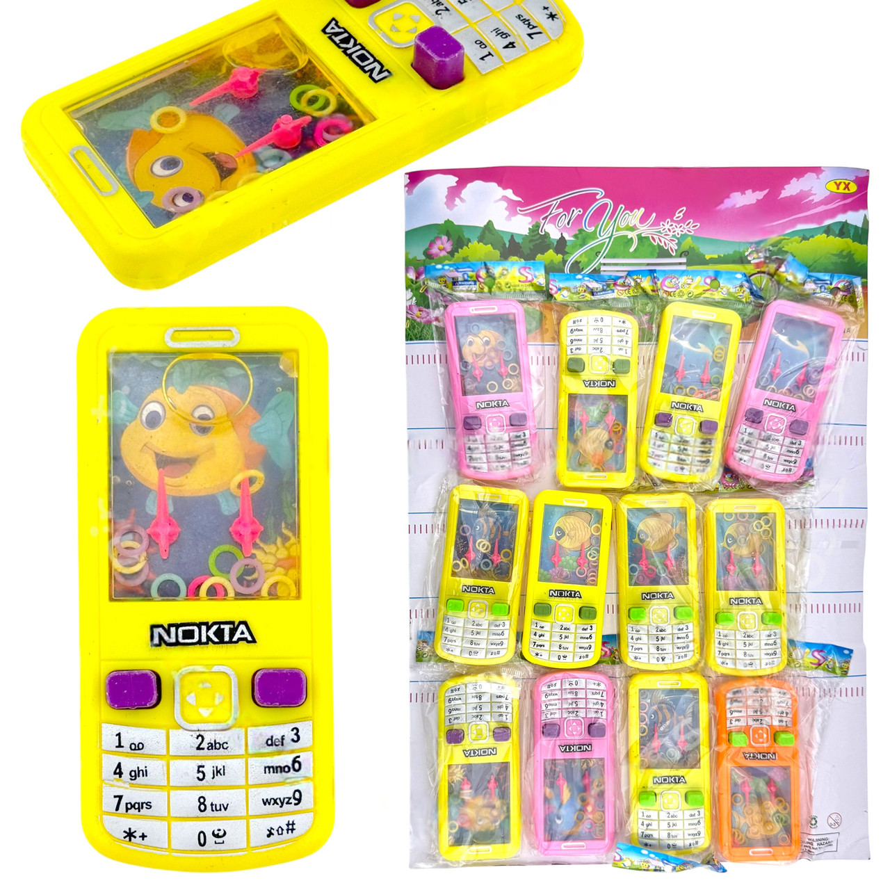 Гра дитяча водяна з кільцями Телефон набір 12 шт., фото 1