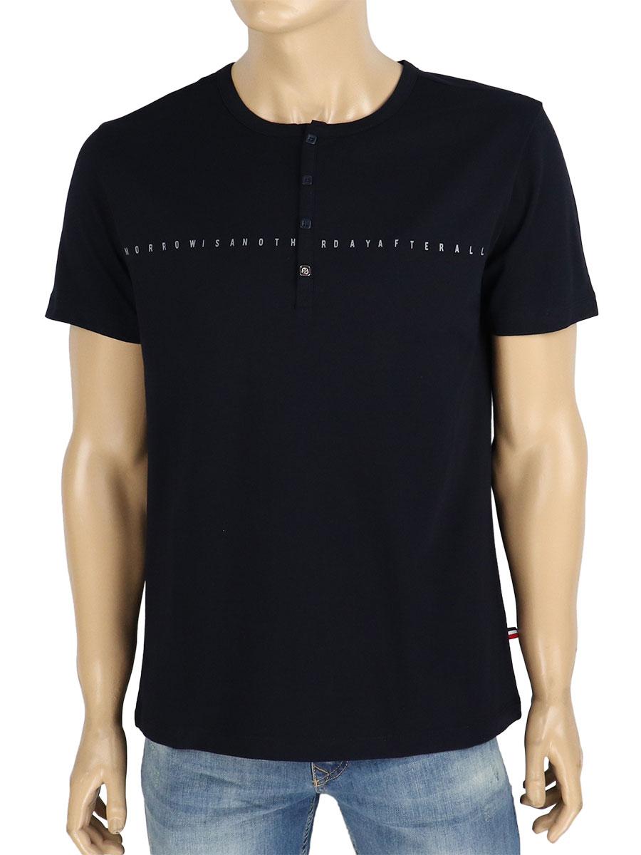 Темно-синя стильна футболка для чоловіків Zinzolin Z-4186 Navy Blue, фото 1