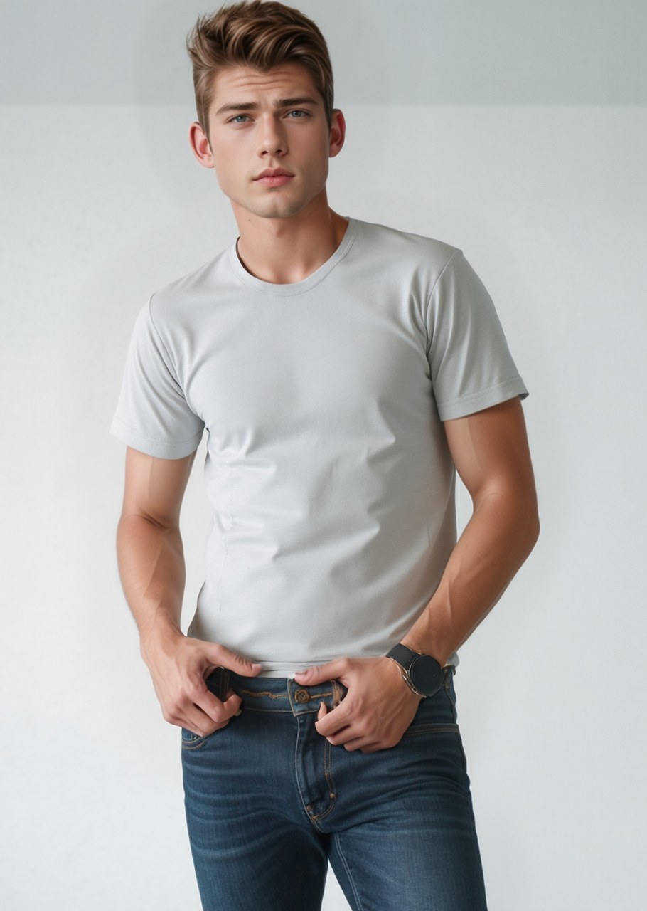 Футболка чоловіча світло-сіра Centrix Розміри XL(50/52) XXL(52/54), фото 1