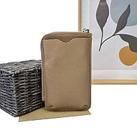 Жіноча мінісумка натуральна шкіра бежевий Арт.GE985 beige VIVAVERBA Україна — (59)