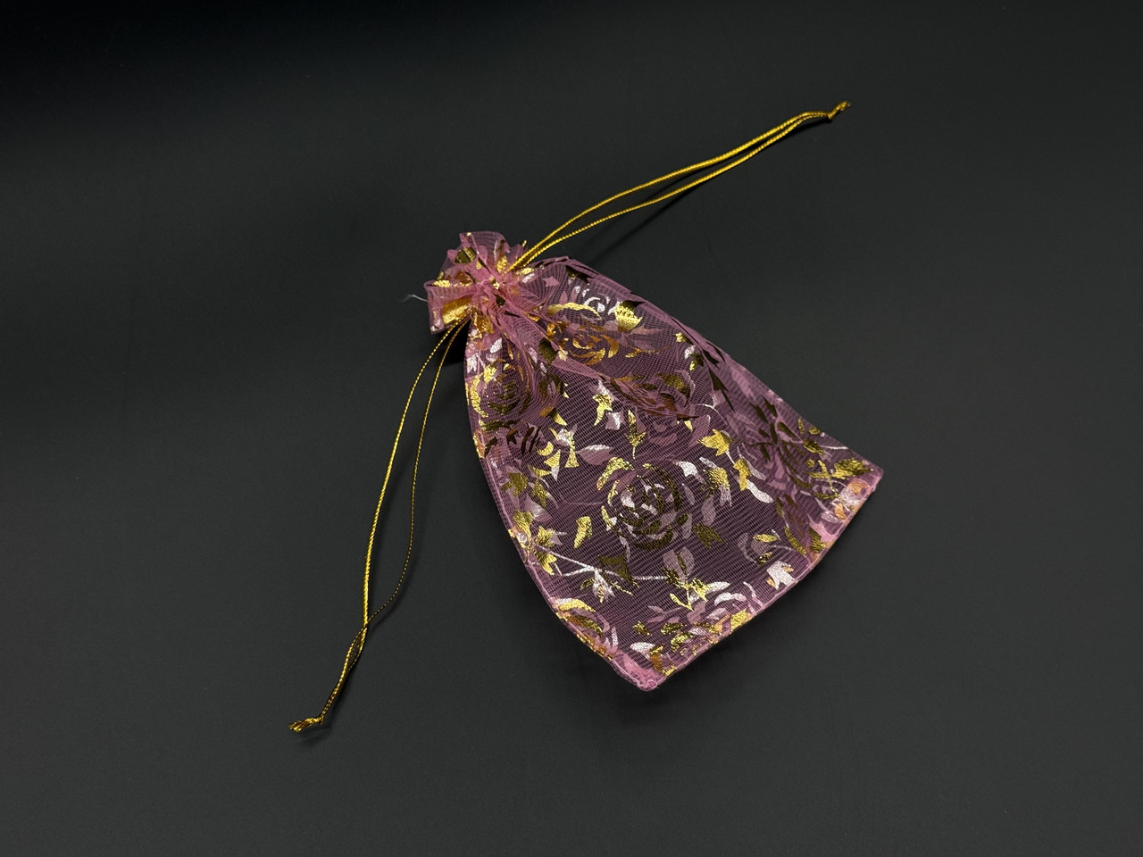 Подарункові мішечки з органзи пакувальні оптом Колір світло-рожева. 12х16см, фото 1