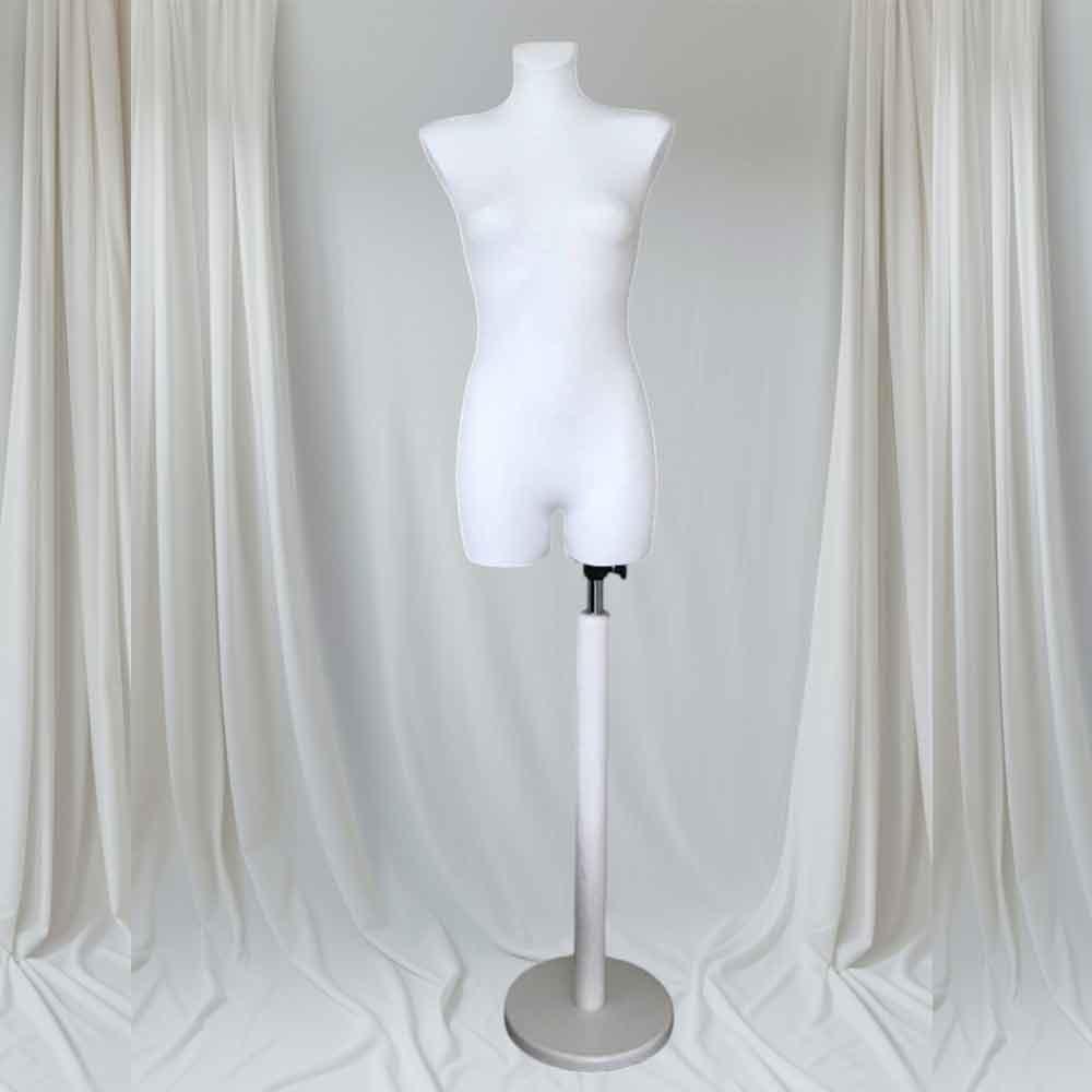 Манекен кравецький жіночий 42\36\S білий пінопластовий брючний на дерев'яній ніжці , для шиття, фото 1