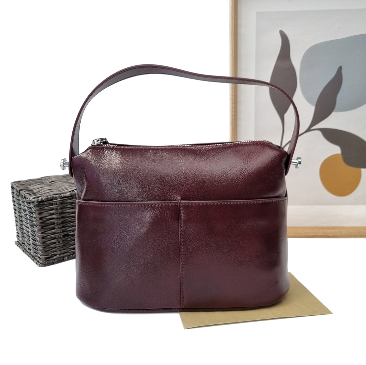 Сумка жіноча на блискавці бордовий Арт.9908 winered VIVAVERBA Україна — (59)
