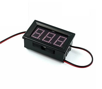 Вольтметр LED 4.5-30В цифровий електронний світлодіодний захист від зворотного підключення