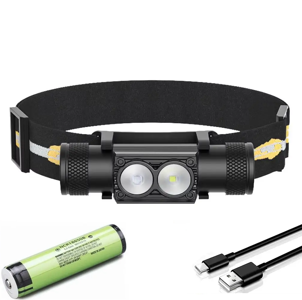 Налобний ліхтар Sofirn H25LR із синім світлом 800лм USB-C (акумулятор 18650 на 2200мАч), фото 1