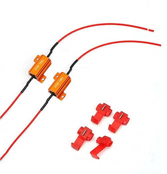 Обманка резистор для світлодіодних LED ламп ксенону CANBUS 25W 10 ОМ 12 В (Комплект 2шт.)