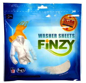 Листи для прання Finzy Laundry Fresh Scent, 32 шт/уп (X-1921)