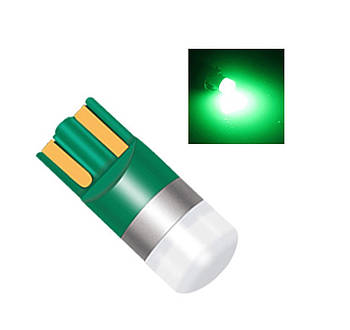 W5W T10 12V Габарити, підсвітка світлодіодні LED-лампочка Зелений