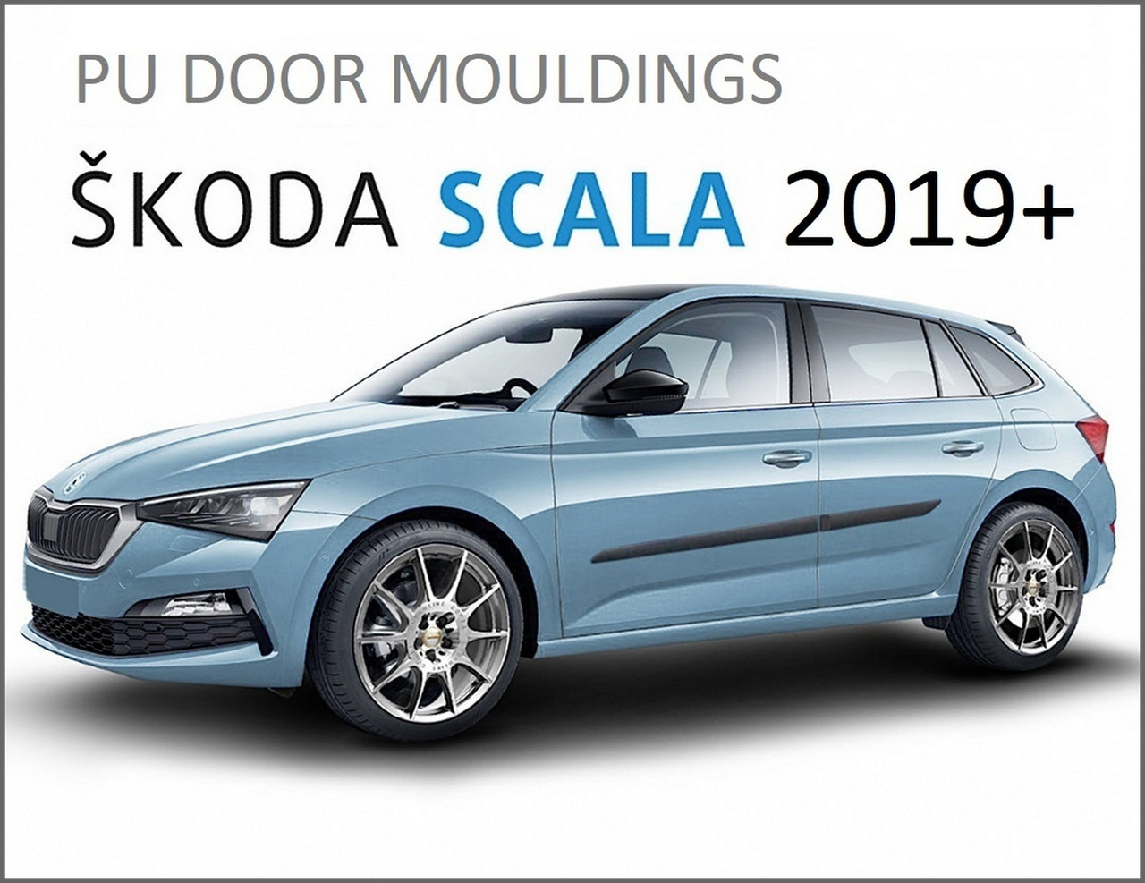 Молдинги на двері для Skoda Scala 2019+