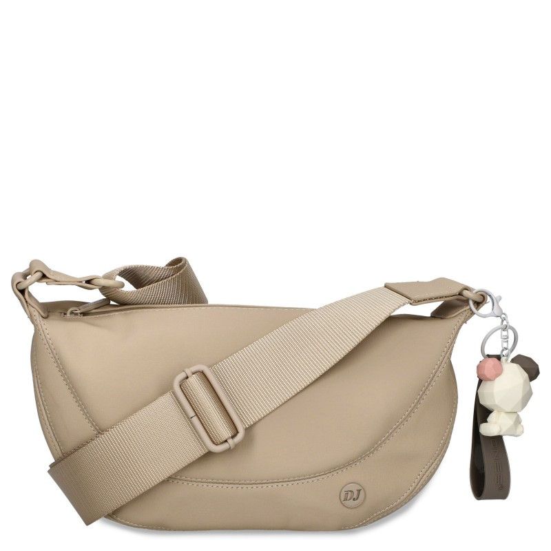 Жіноча сумка через плече крос-боді екошкіра бежевий Арт.CM7366 beige DavidJones Французька