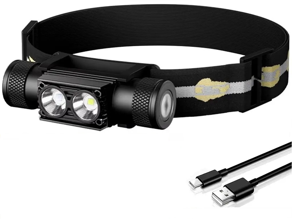 Ліхтар налобний Sofirn H25LR + синє світло 800лм Type-C (без акумулятора), фото 1