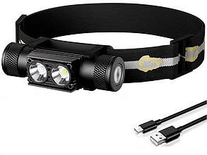Ліхтар налобний Sofirn H25LR + синє світло 800лм Type-C (без акумулятора)