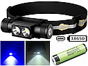 Ліхтар налобний Sofirn H25LR + синє світло 800лм Type-C (без акумулятора), фото 2