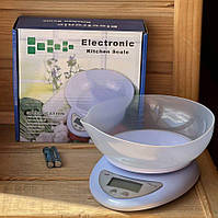 Електронні кухонні ваги з чашею до 5к г
