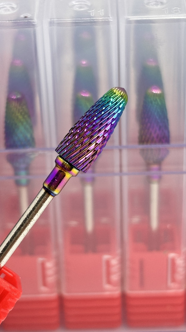 Насадка Global Fashion карбід-вольфрамова «Полум'я», коса насічка, 6 мм, Червона, фото 1