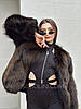 Зі знижкою коротенька шубка з хутра Чорнобурки, фото 2