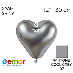 Серце GEMAR-ДЖ 12" CRB12 089 Хром Срібне | Shiny Silver