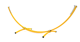 Стійка для гамака WCG Жовта до 220 кг, металева, посилена конструкція, для дому/дачі