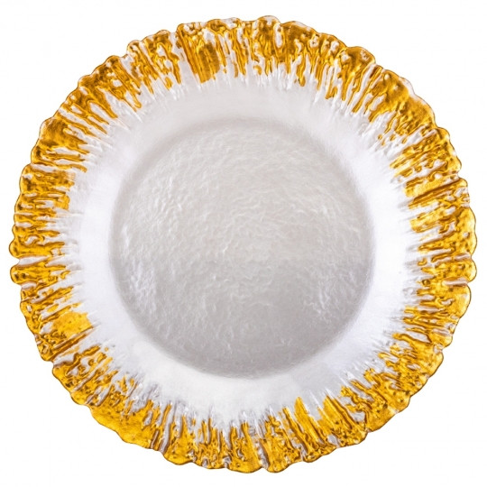 Тарілка "Сонце" золота 33 см (9158-005), фото 1