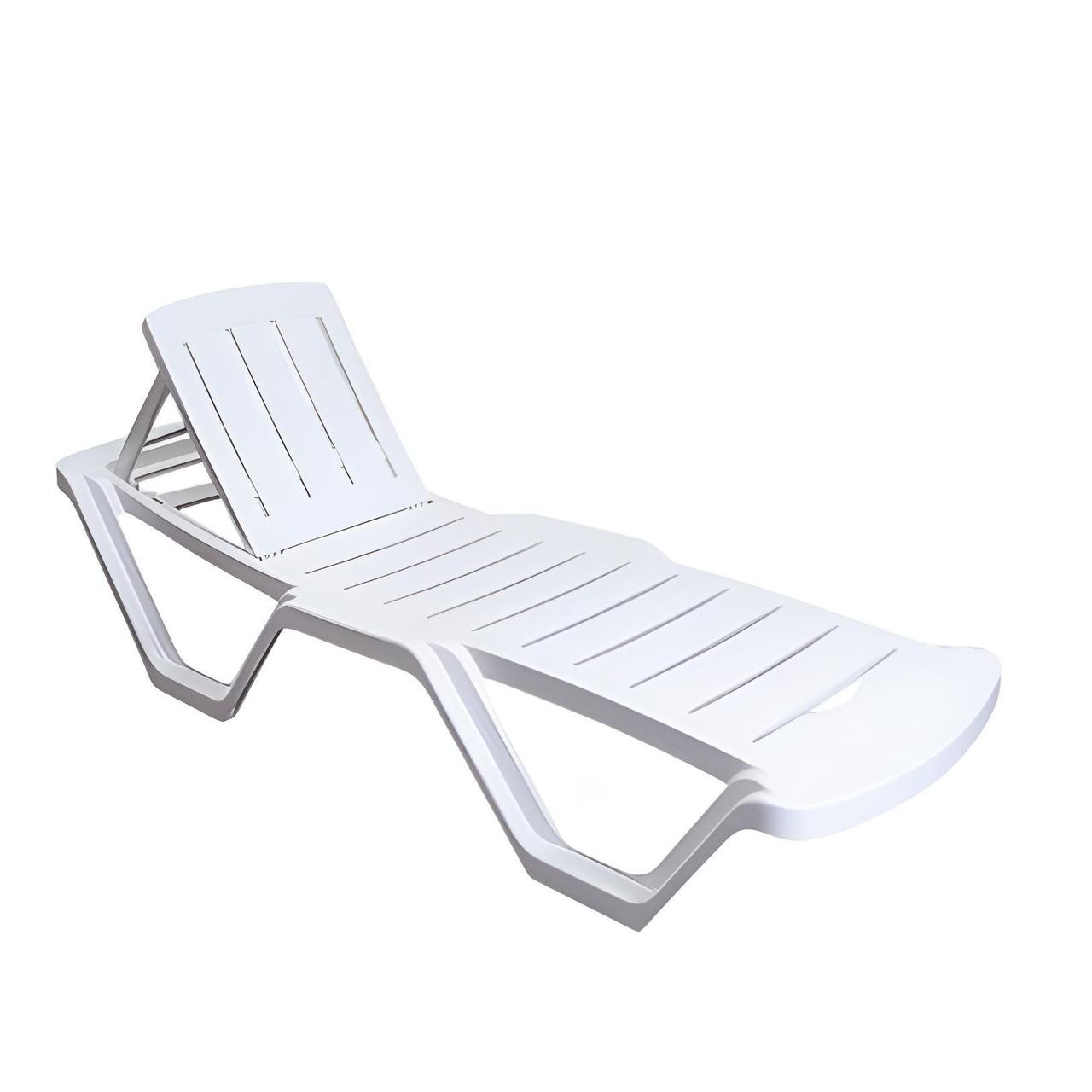 Шезлонг КОМФОРТ білий, фото 1