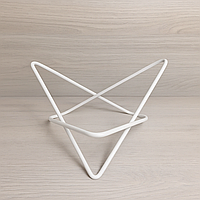 Підставка під тарілки трикутна 56987457 висота 10 см біла