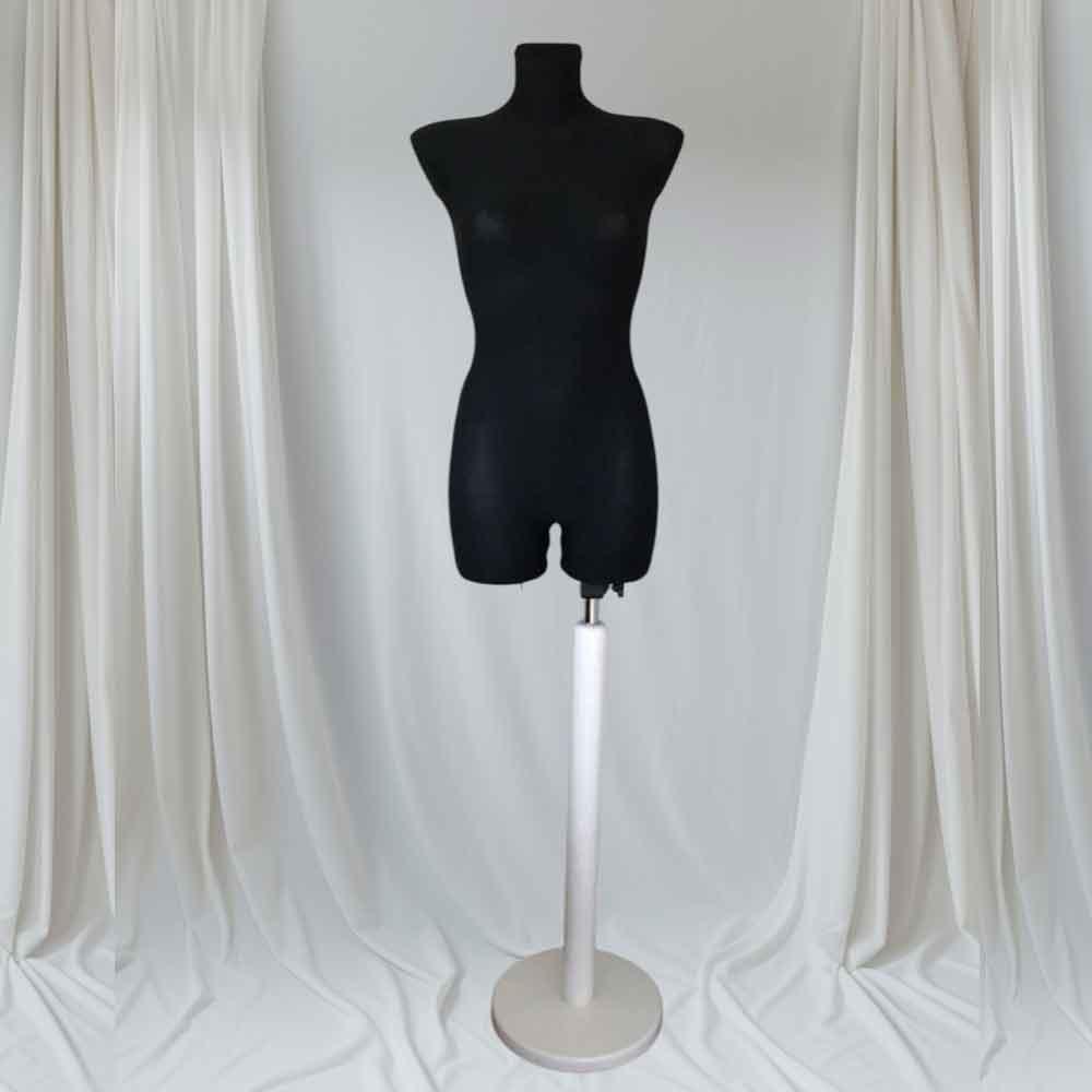 Манекен кравецький жіночий 42\36\S  чорний  пінопластовий  брючний на дерев'яній ніжці , для шиття, фото 1