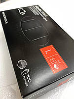 Перчатки нитриловые Mercator Nitrylex BLACK неопудренные, размер L 100 шт.