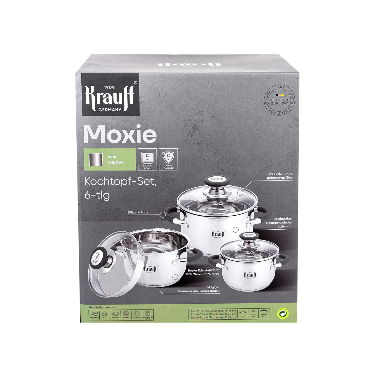 Набір каструль Мохіе 7 предметів Krauff 26-238-001, фото 1