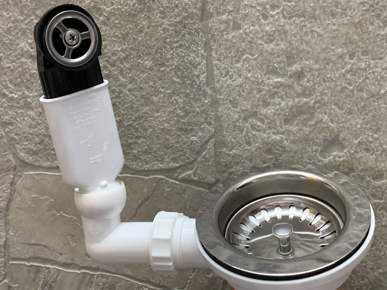 Євро вентиль з переливом для кухонної мийки. LbPlast