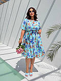 Трендова літня сукня з квітковим принтом Тканина: софт Розмір: 50-52, 54-56, 58-60, фото 2