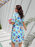 Трендова літня сукня з квітковим принтом Тканина: софт Розмір: 50-52, 54-56, 58-60, фото 6