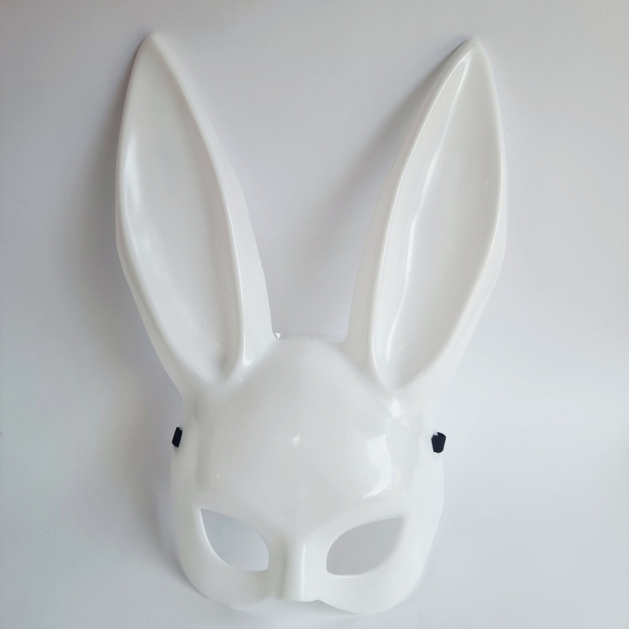 Маска зайчик Playboy біла, 34х19 см