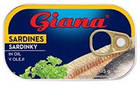 Сардини Giana у Маслі Джіана Sardines Sardinky v Oleji 125 г Чехія, фото 2