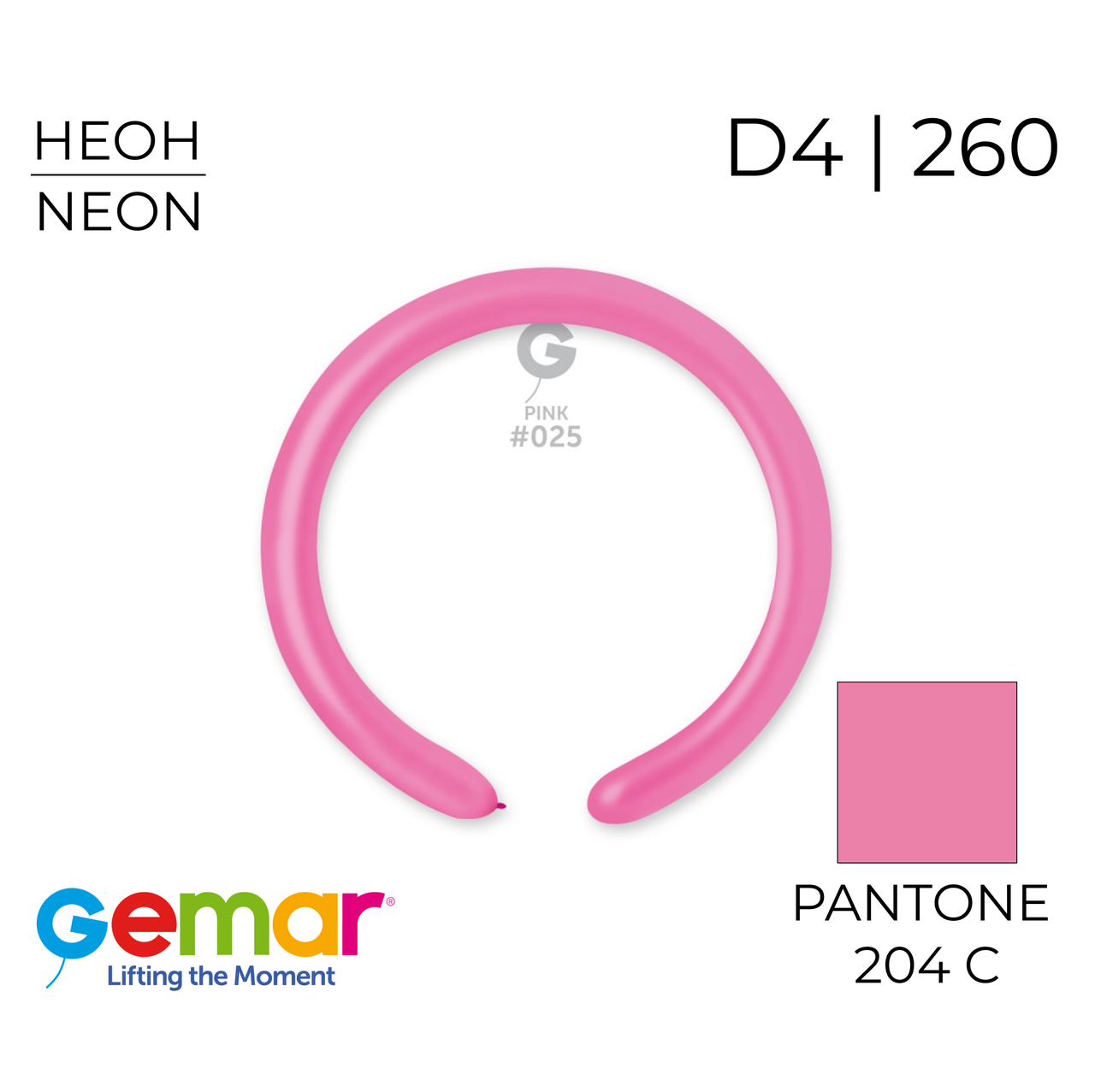 GEMAR-ДЖ КДМ DF4 260 025 Неон Рожевий | Neon Pink