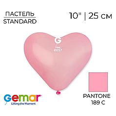 Серце GEMAR-ДЖ 10" CR 057 Пастель Рожеве | Standard Pink