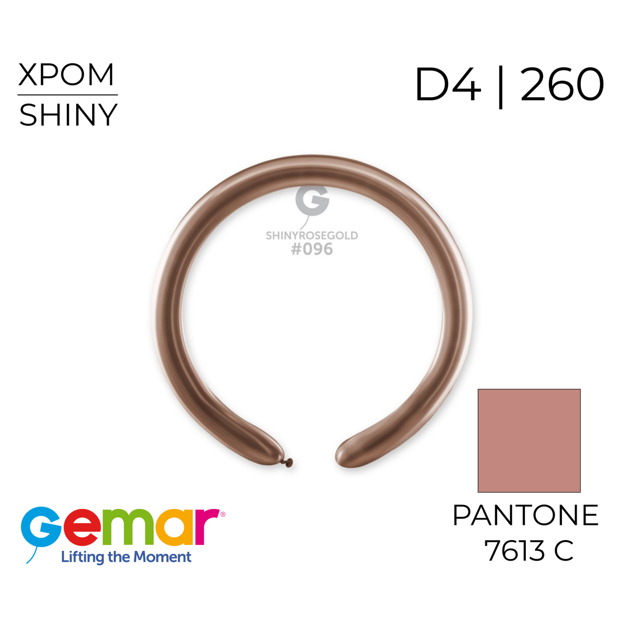 GEMAR-ДЖ КДМ DB4 260 096 Хром Рожеве Золото | Shiny Rosegold