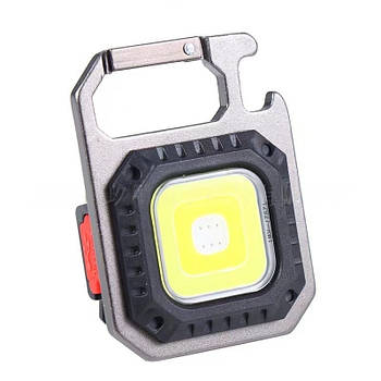Акумуляторний LED ліхтарик W5130 з Type-C 500mAh (7 режимів, карабін, магніт)