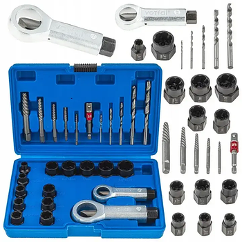 Набір для відкручування пошкоджених гайок і шпильок 26 шт. Falon Tech FT1126