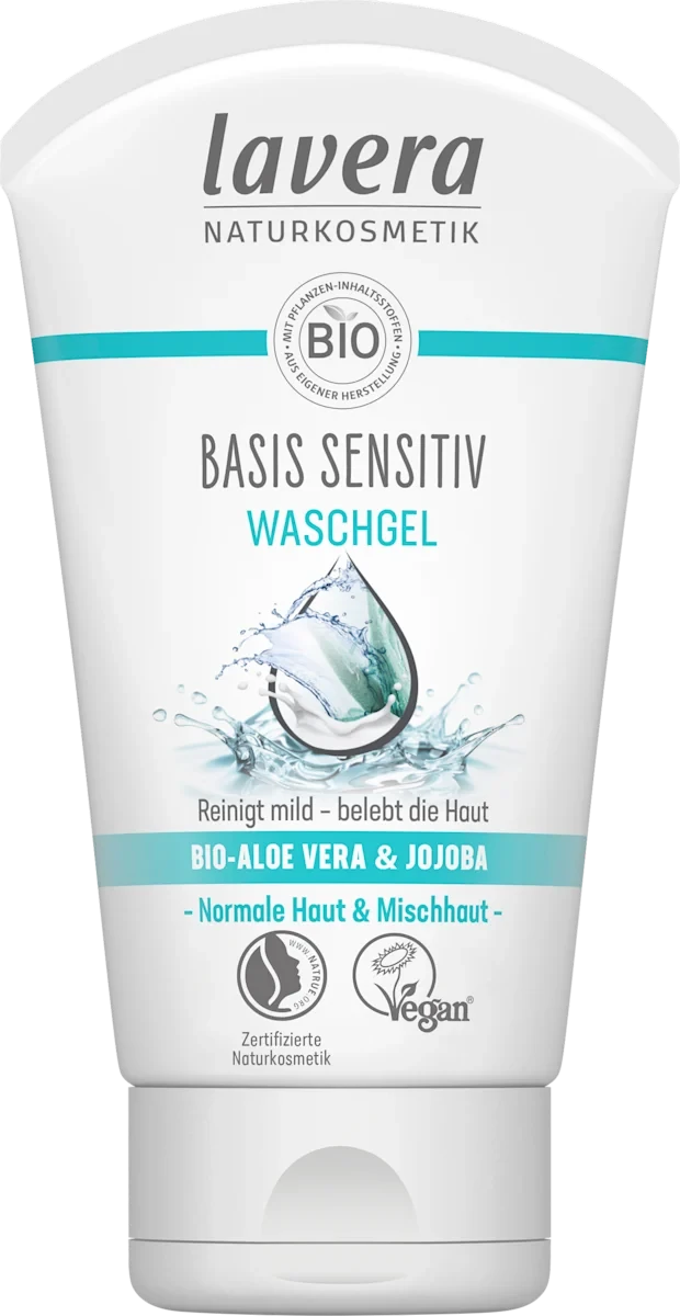 Гель для вмивання Lavera NATURKOSMETIK Basis Sensitiv, 125 мл