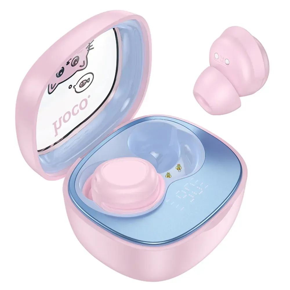 Дитячі безпровідні навушники TWS (Bluetooth) Hoco EW111 Pink (Рожевий)