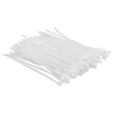 Стяжка Top Tools біла, 2.5x100 мм, пластик, 100 шт. (44E950), фото 1